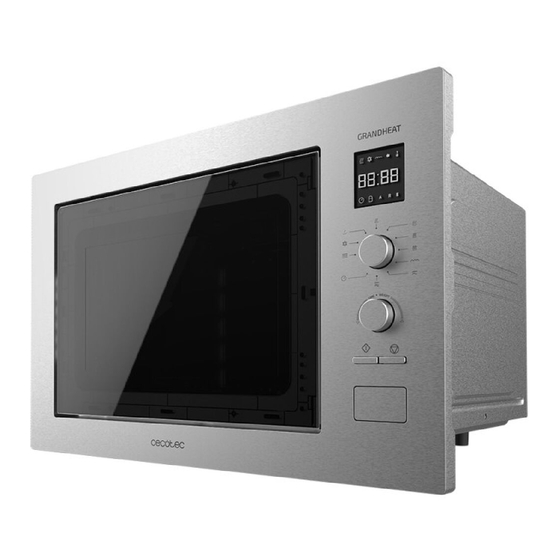 cecotec GRANDHEAT 2550 BUILT-IN STEEL Bedienungsanleitung