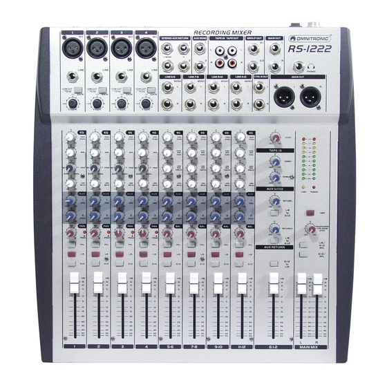 Omnitronic RS-1222 Bedienungsanleitung