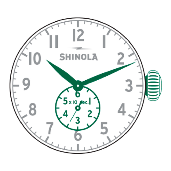 SHINOLA 5020.B Bedienungsanleitung