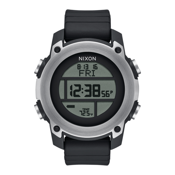 NIXON THE UNIT DIVE Bedienungsanleitung