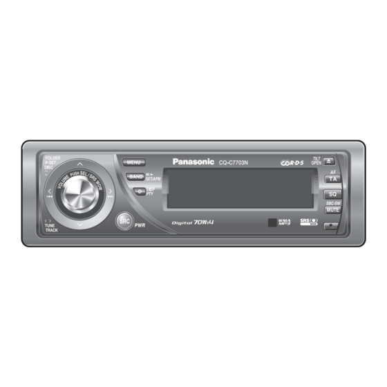 Panasonic CQ-C7303N Handbücher