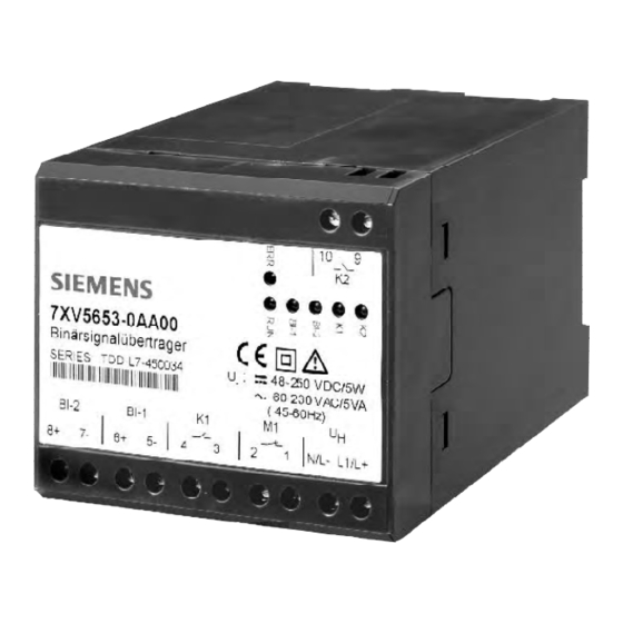 Siemens 7XV5653 Handbuch