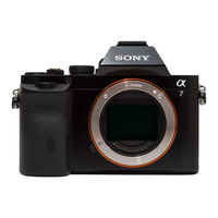 Sony Alpha 7 Serie Gebrauchsanleitung