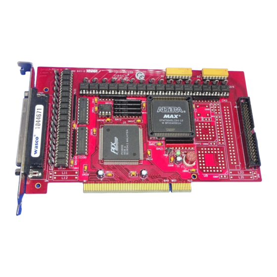 Wasco OPTOIO-PCI16 EXTENDED Bedienungsanleitung