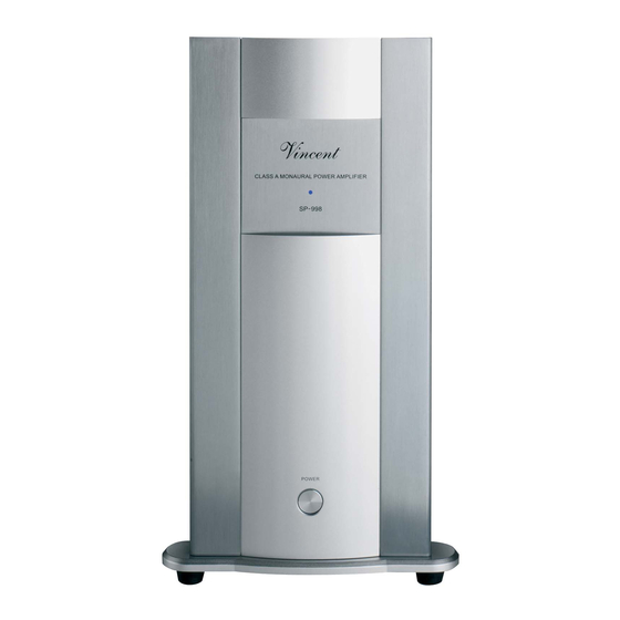 VINCENT SP-998 Bedienungsanleitung