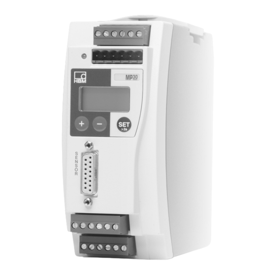 HBM MP30 Bedienungsanleitung