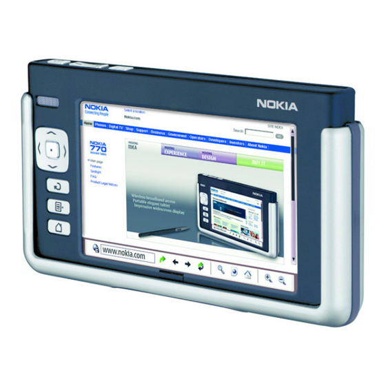 Nokia 770 Bedienungsanleitung