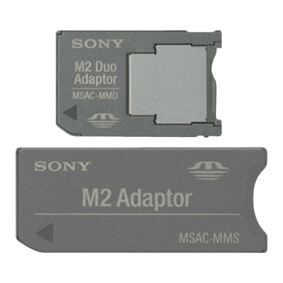 Sony MSAC-MMDS Bedienungsanleitung