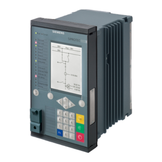 Siemens SIPROTEC 5 Handbuch