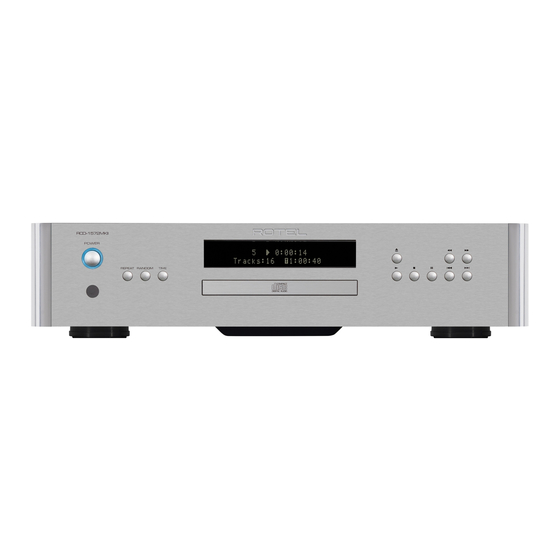 Rotel RCD-1572MKII Bedienungsanleitung
