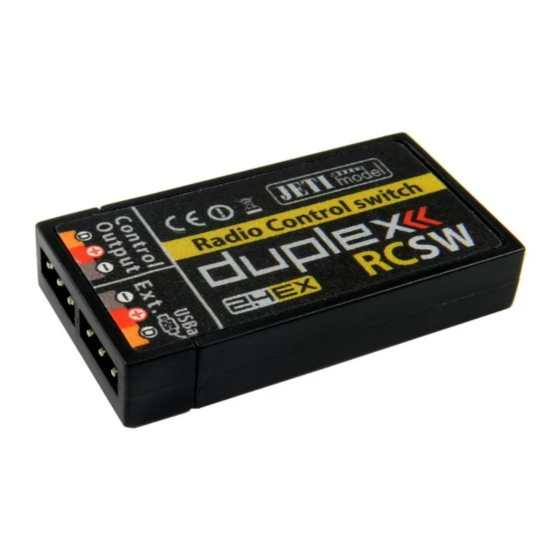 JETI model RC SWITCH Bedienungsanleitung