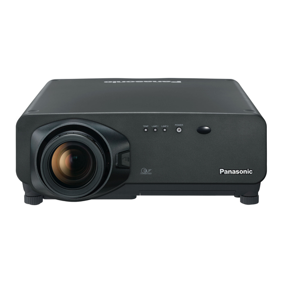 Panasonic PT-D7700E Bedienungsanleitung