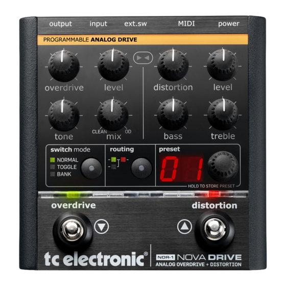 TC Electronic NOVA Drive Bedienungsanleitung