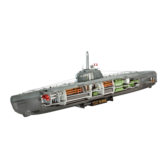 REVELL Deutsches U-Boot/German Submarine
TYPE XXI U 2540 Bedienungsanleitung