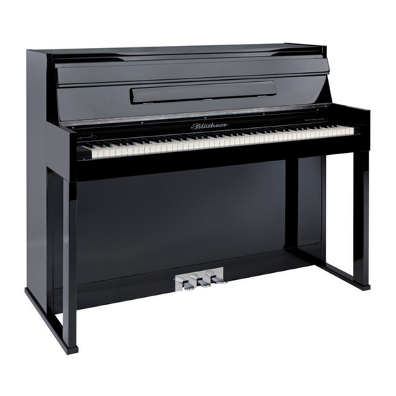 bluthner e-Klavier 2 Bedienungsanleitung
