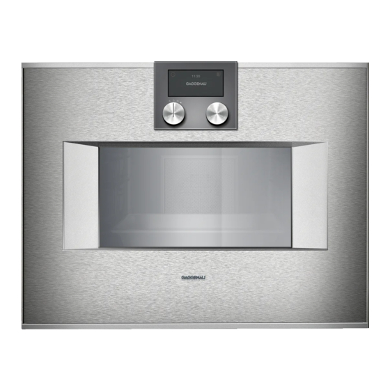 Gaggenau BS 455 Gebrauchsanleitung