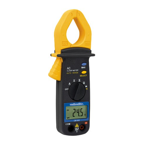 Multimetrix CM600 Bedienungsanleitung