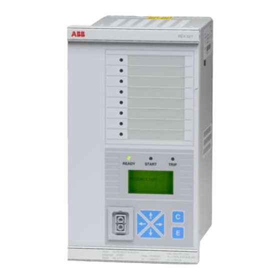 ABB ret 521 serie Bedienungsanleitung