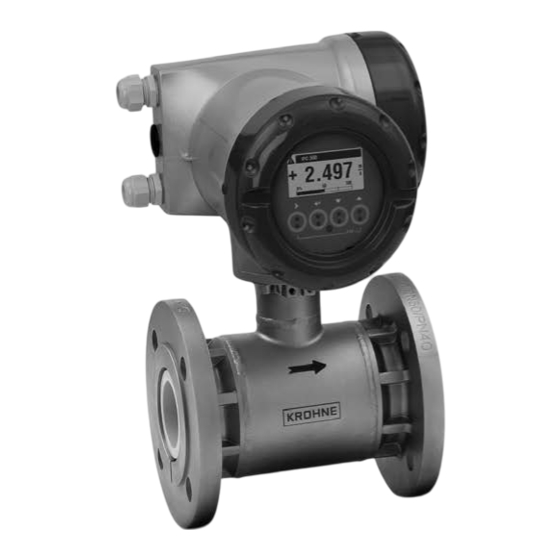 KROHNE OPTIFLUX 7300 Schnellstartanleitung