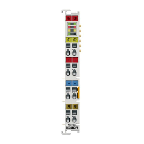 Beckhoff EL2502-0010 Betriebsanleitung