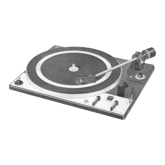 Dual 1226 Bedienungsanleitung