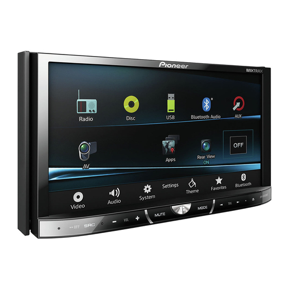 Pioneer AVH-X5500BT Bedienungsanleitung