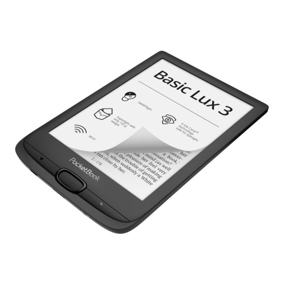 Pocketbook Basic Lux 3 Benutzerhandbuch