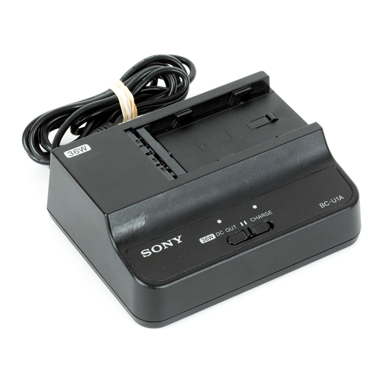 Sony BC-U1A Installationsanleitung