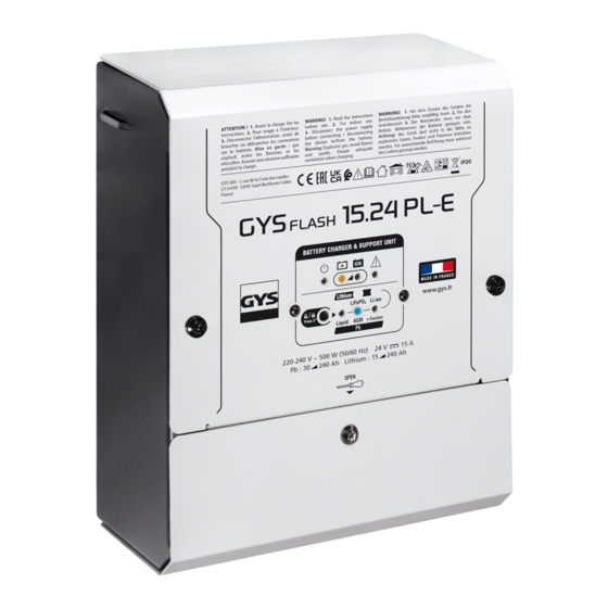 GYS GYSFLASH 15.24 PL-E Bedienungsanleitung