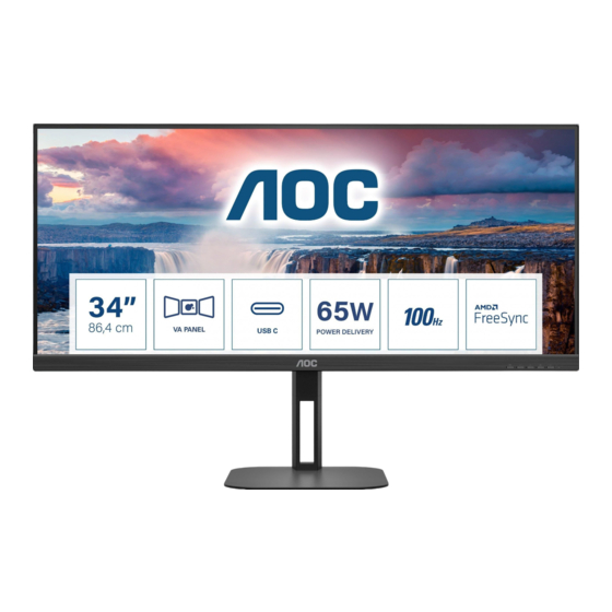 AOC U34V5C/BK Bedienungsanleitung