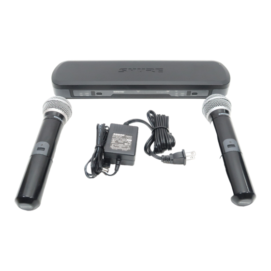 Shure PERFORMANCE GEAR Handbuch