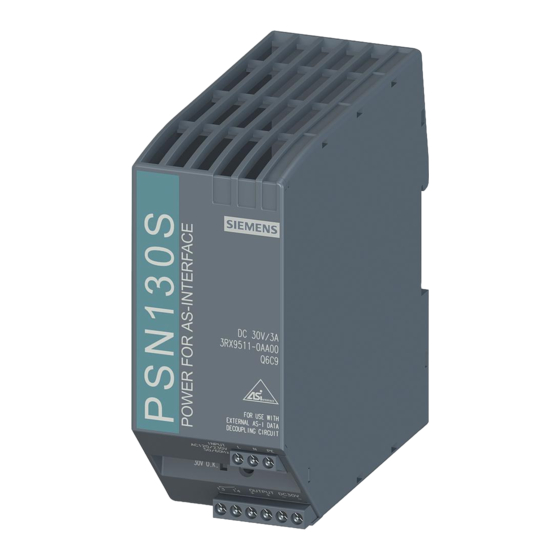 Siemens PSN130S 30 V / 3 A Betriebsanleitung