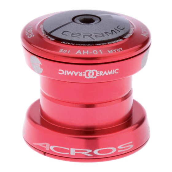 Acros Ahead 1 1/8“ Serie Handbuch