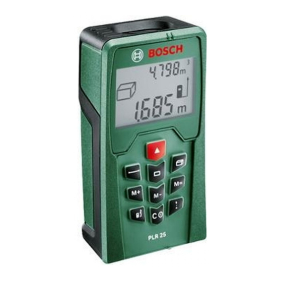 Bosch PLR 25 Originalbetriebsanleitung
