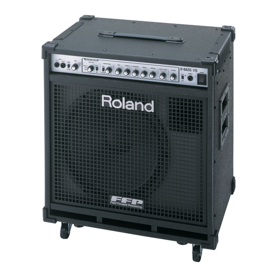 Roland D-BASS 115X Handbücher