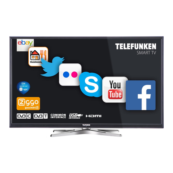 Telefunken 39LED189SNL Bedienungsanleitung