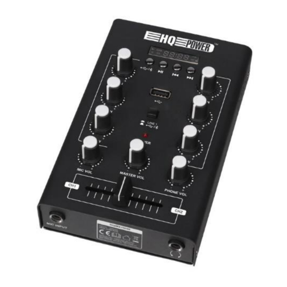 HQ Power HQMX11008 Bedienungsanleitung