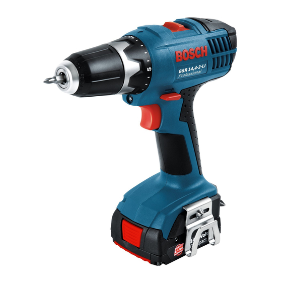 Bosch Professional GSR 14,4 V-LI Originalbetriebsanleitung