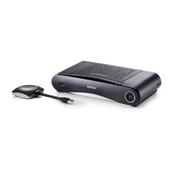 Barco ClickShare CS-100 Installationshandbuch