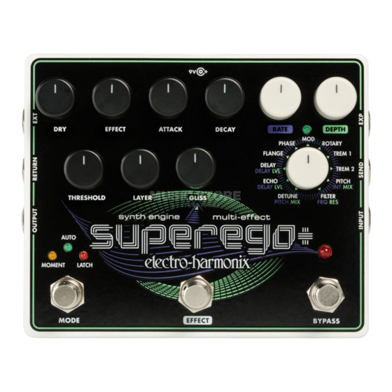 Electro-Harmonix Superego+ Handbücher