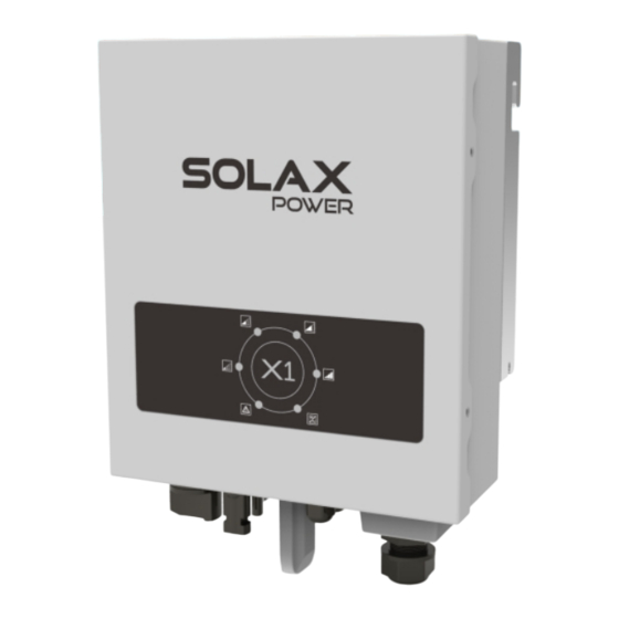 Solax X1 Serie Technisches Handbuch