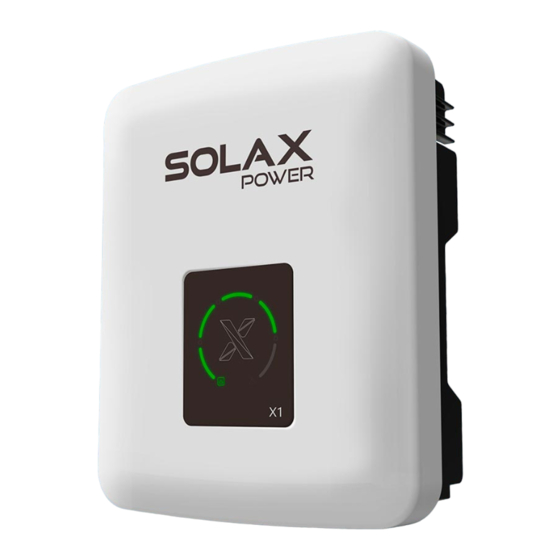 Solax X1 Serie Schnellinstallation