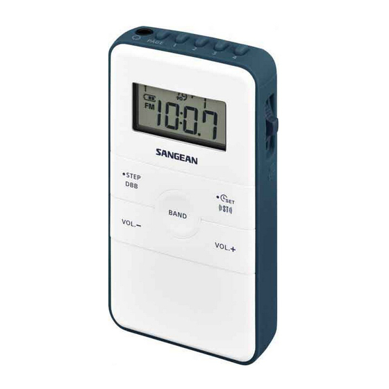 Sangean DT-140 Bedienungsanleitung