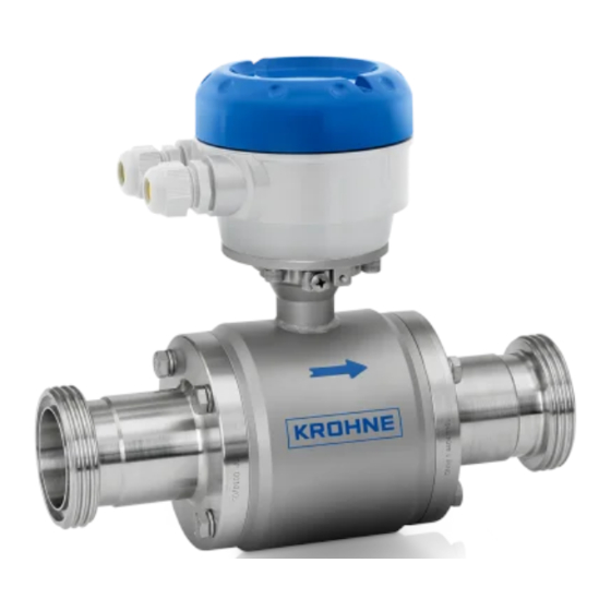 KROHNE OPTIFLUX 6000 Schnellstart