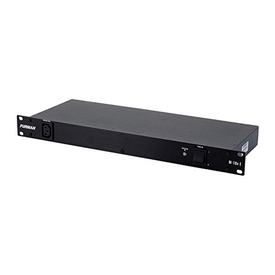 Furman M-10x E Bedienungsanleitung