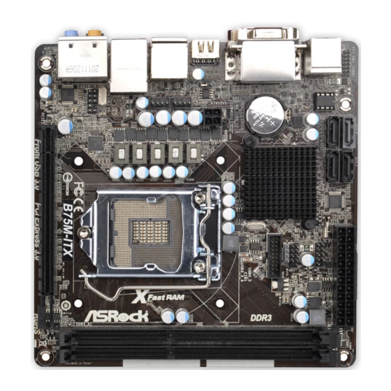 ASROCK B75M-ITX Bedienungsanleitung