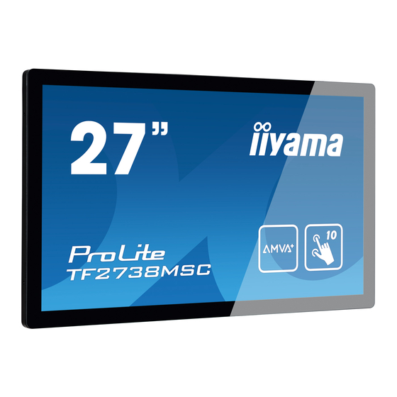 iiyama ProLite TF2738MSC Bedienungsanleitung