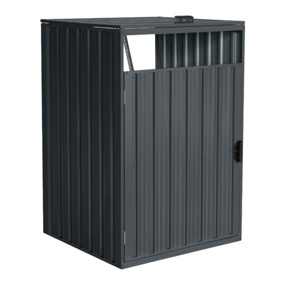 Home Deluxe Mulltonnenbox CUBO Gebrauchsanweisung