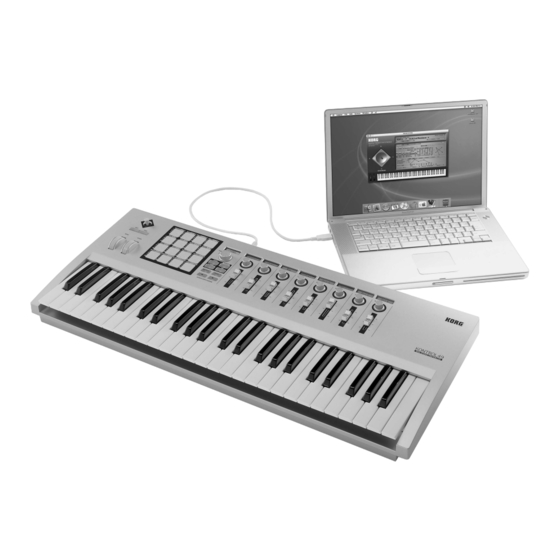 Korg KONTROL49 Installationsanleitung