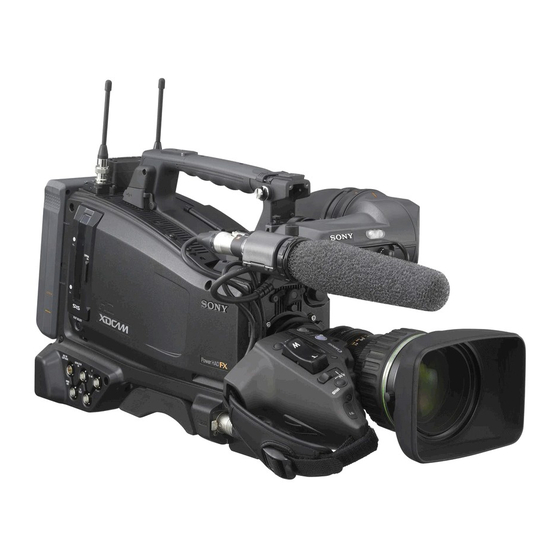 Sony PMW-500 Bedienungsanleitung